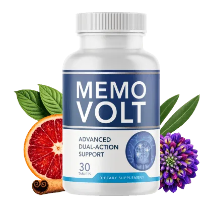 MemoVolt official brain support tablets bottle